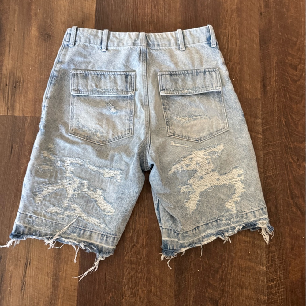 Givenchy Denim Cargo Bermuda Shorts 30 - Picture 8 of 15